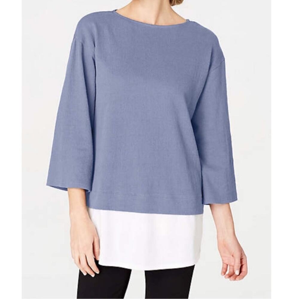 Pure Jill Layered Crinkle Knit Tunic Top Style 140614 Womens Size 1X